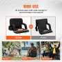 VEVOR stadium seat versus others, showcasing wider 22-inch seat used at picnics, beach, and sports events.