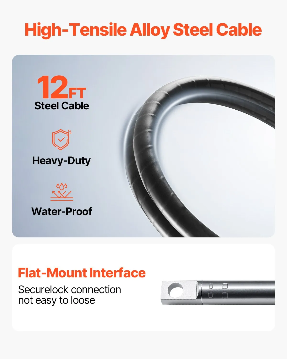 VEVOR SS13712 12 Quick Connect Rotary Steering Package with 33 cm Wheel