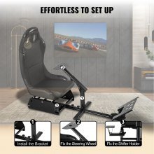 VEVOR Racing Simulator Cockpit Gaming Stand Bracket Compatible for XBOX G29 G920