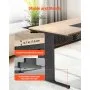 VEVOR L-Shaped Executive Desk, Modern Reversible Office Table with Drawers & Storage Cabinet, Heavy Duty Large Wooden Executive Table, 158.7 KG Load Capacity, Easy Assembly, for Work Study Writing
