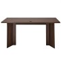 VEVOR 63 in Executive Desk, Large Modern Rectangle Office Table, Heavy Duty Wooden Executive Table with Cable Connection Hole, 113 KG Load Capacity, Easy Assembly, for Work Study Writing, Walnut
