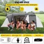 VEVOR Motorcycle Covers, Folding Garage Scooter Waterproof UV Protected 480 x 245 x 185 cm Motorcycle Garage Weatherproof Motorcycle Cover Moped Protective Tarpaulin Tent Oxford Roll Cover Olive Green