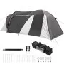 VEVOR Motorcycle Covers, Folding Garage Scooter Waterproof UV Protected 480 x 245 x 185 cm Motorcycle Garage Weatherproof Motorcycle Cover Moped Protective Tarpaulin Tent Oxford Roll Cover Olive Green