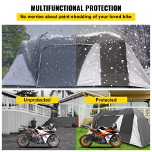 VEVOR Motorcykel Camping tält Motorcykel skydd Vattentätt förvaringsskydd Tält