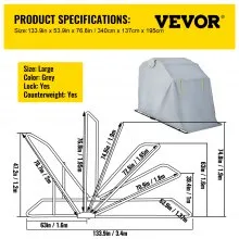 VEVOR Basket Truck, 8 Bushel Steel Canvas Laundry Basket, 3" Diameter Wheels Truck Cap Basket Canvas Laundry Cart Usually Used to Transport Clothes, Store Sundries Suitable for Hotel, Home, Hospital