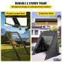 VEVOR Motorcycle Shelter, Waterproof Motorcycle Cover, Heavy Duty Motorcycle Shelter Shed, 600D Oxford Motorbike Shed Anti-UV, 133.9"x53.9"x76.8" Black Shelter Storage Garage Tent w/Lock & Weight Bag