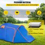 VEVOR Motorcycle Camping Tent, 2-3 Person Motorcycle Tent for Camping, Waterproof Motorcycle Tent w/Integrated Motorcycle Port, Easy Setup Motorbike Camping Tent for Outdoor Hiking and Backpacking