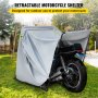 Motorcycle Cover Silver 600D Motorcycle Tent Oxford Material Motorcycle Shed Anti-UV