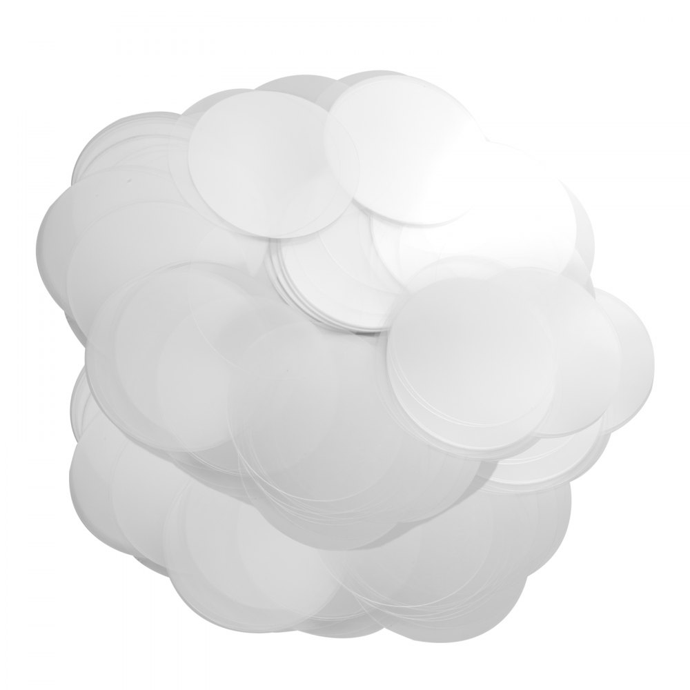 clear circular plastic parts for VEVOR button badge parts display, ideal for creating custom badges.