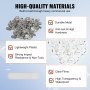 VEVOR button badge parts with durable metal, lightweight plastic, and clear films for high-quality badges.