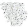 white VEVOR button badge parts in bulk with metal safety pins.