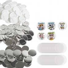 VEVOR 3" 75mm Button Badge Parts Supplies for Button Maker Machine 200 Sets.Badge machine not included