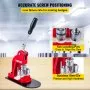 Máquina para hacer insignias de botón VEVOR de 25 mm (1 pulgada), con 1000 piezas y cortador circular, kit de prensa de botones sin instalación para ídolos, JK, escuelas y niños.