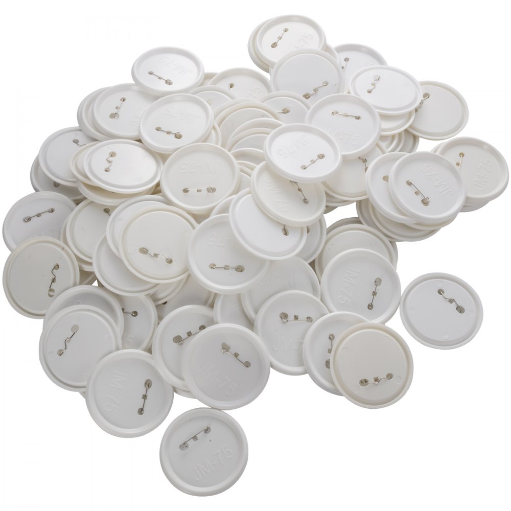 Vevor 3"/75 Mm 500 Complete Sets Badge Button Pin Parts For Button Maker Diy