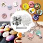 Vevor 3"/75 Mm 500 Complete Sets Badge Button Pin Parts For Button Maker Diy