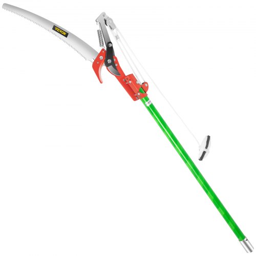 VEVOR Extendable Tree Pole Pruner Telescopic Pole Saw 26 Foot Extendable Telescopic Landscaping Pole Saw Tree Saw Alloy Steel Branch Long Reach Pole Pruning Saw for Sawing and Shearing