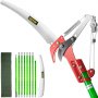 VEVOR Pole Saws For Tree Trimming, 26 Foot Pruning Saws, Alloy Steel Tree Pruner, Extension Pole, Tree Pruner Extendable, Tree Trimmers Long Handle for Sawing and Shearing