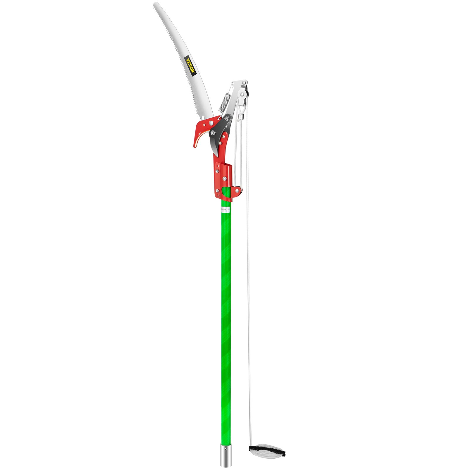 VEVOR Extendable Tree Pole Pruner Telescopic Pole Saw 26 Foot Extendable Telescopic Landscaping Pole Saw Tree Saw Alloy Steel Branch Long Reach Pole Pruning Saw for Sawing and Shearing
