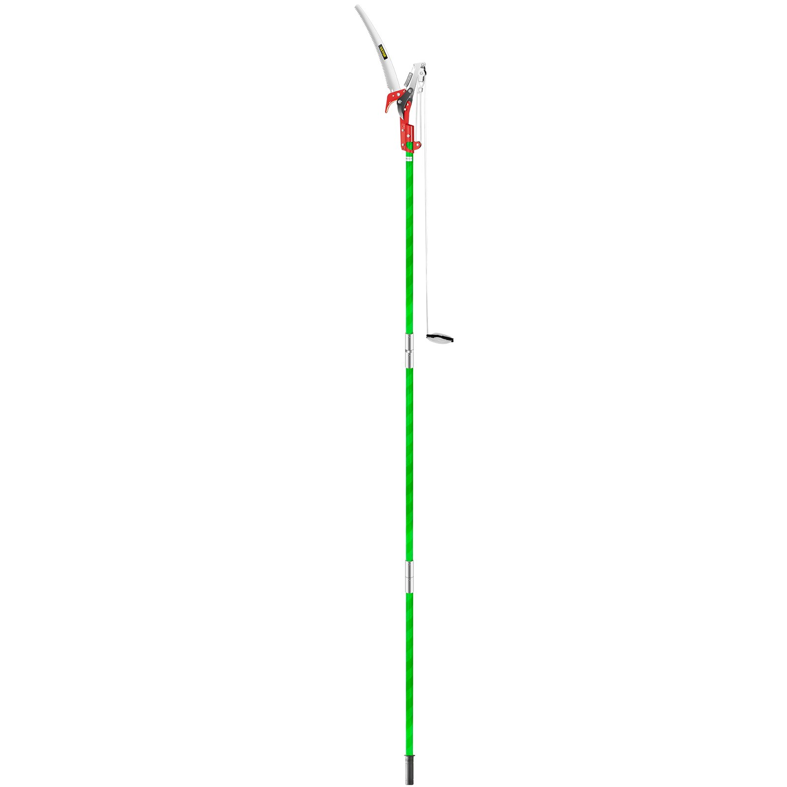 VEVOR Extendable Tree Pole Pruner Telescopic Pole Saw 26 Foot Extendable Telescopic Landscaping Pole Saw Tree Saw Alloy Steel Branch Long Reach Pole Pruning Saw for Sawing and Shearing