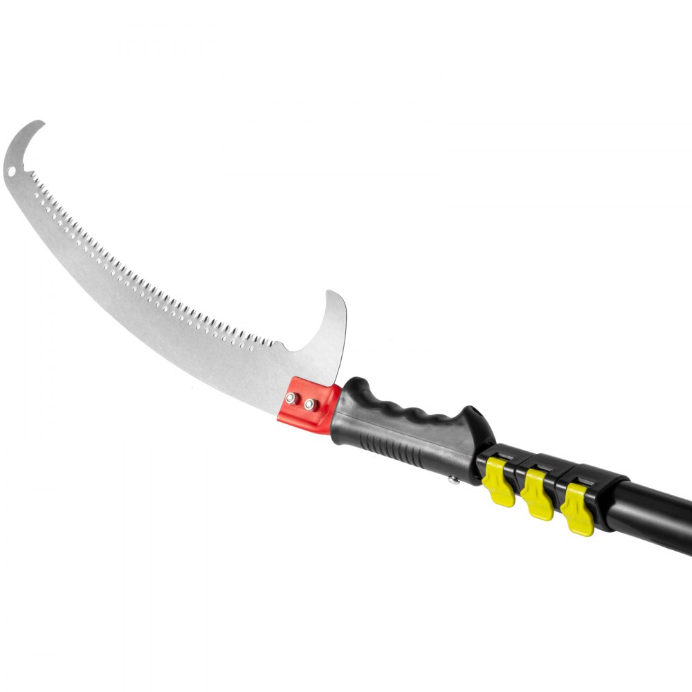 VEVOR Tree Pole Pruner 29.5 ft,  Foot Pole Saw 8.4 ft Minimum Length, 23.23 inch Mn Steel Tree Saw Tree Pole Pruner, Tree Pruner for Branch Long Reach Pole Pruning Saw for Sawing and Shearing