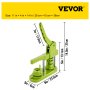 VEVOR Badge Button Press, 1 Inch (25 mm) Button Press Machine, Green Button Badge Maker Machine with 1 Circle Cutter and 500 Sets of Components (Metal Fronts, Clear Plastic Mylar, Plastic Backs)