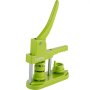 VEVOR Badge Button Press, 1 Inch (25 mm) Button Press Machine, Green Button Badge Maker Machine with 1 Circle Cutter and 500 Sets of Components (Metal Fronts, Clear Plastic Mylar, Plastic Backs)