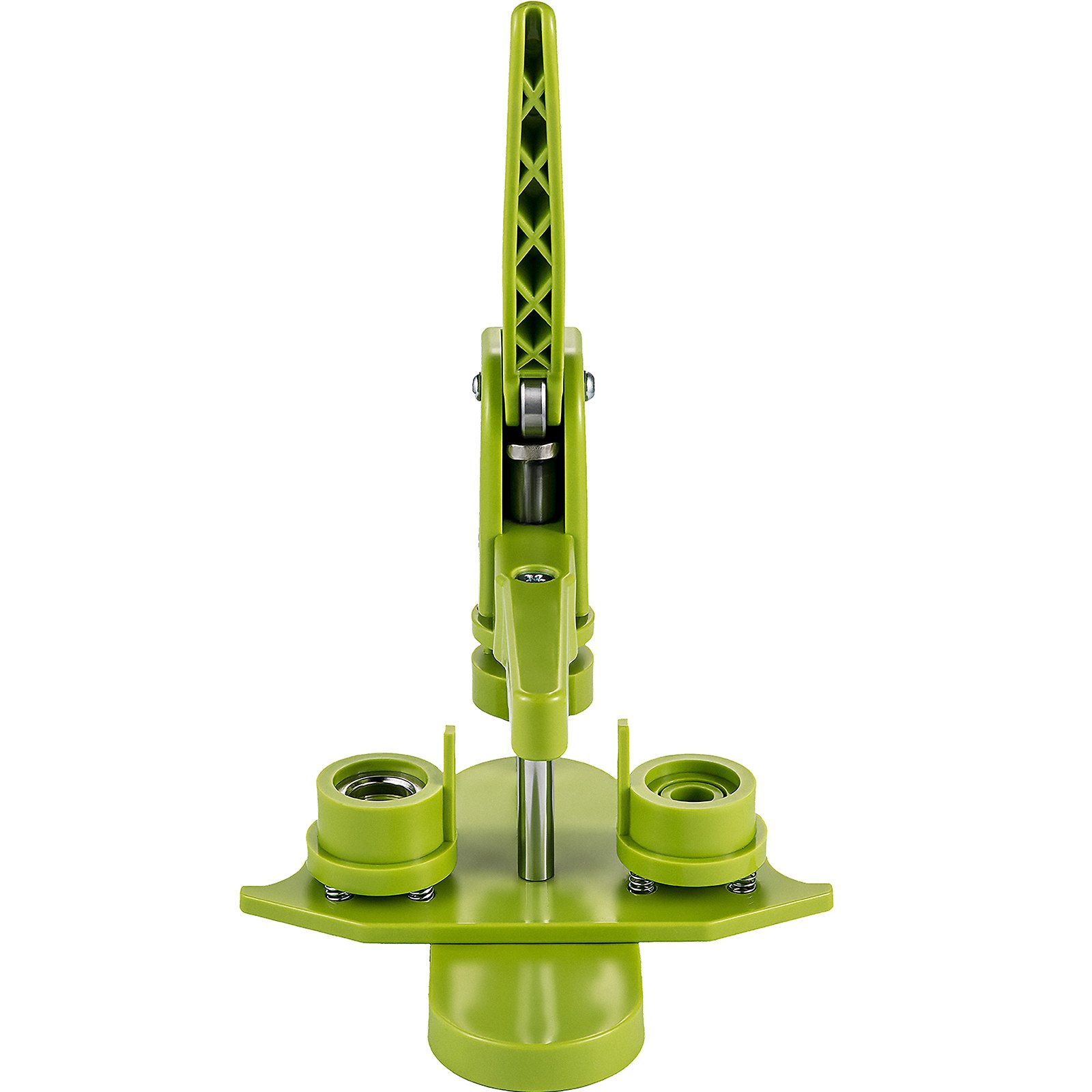 VEVOR Badge Button Press, 1 Inch (25 mm) Button Press Machine, Green Button Badge Maker Machine with 1 Circle Cutter and 500 Sets of Components (Metal Fronts, Clear Plastic Mylar, Plastic Backs)