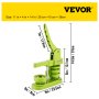 VEVOR Badge Button Press, 2-1/4 inch (58 mm) Button Press Machine, Green Button Badge Maker Machine with 1 Circle Cutter and 500 Sets of Components (Metal Fronts, Clear Plastic Mylar, Plastic Backs)