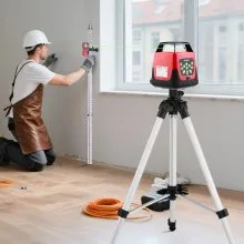 VEVOR Rotary Laser Level Kit, 2000ft 360-Degree Self Leveling Green Horizontal Laser Transit,with Tripod,Receiver,Remote Control, Scale, Toolcase, IP66 Rating Waterproof, 0.80in/100ft for Construction