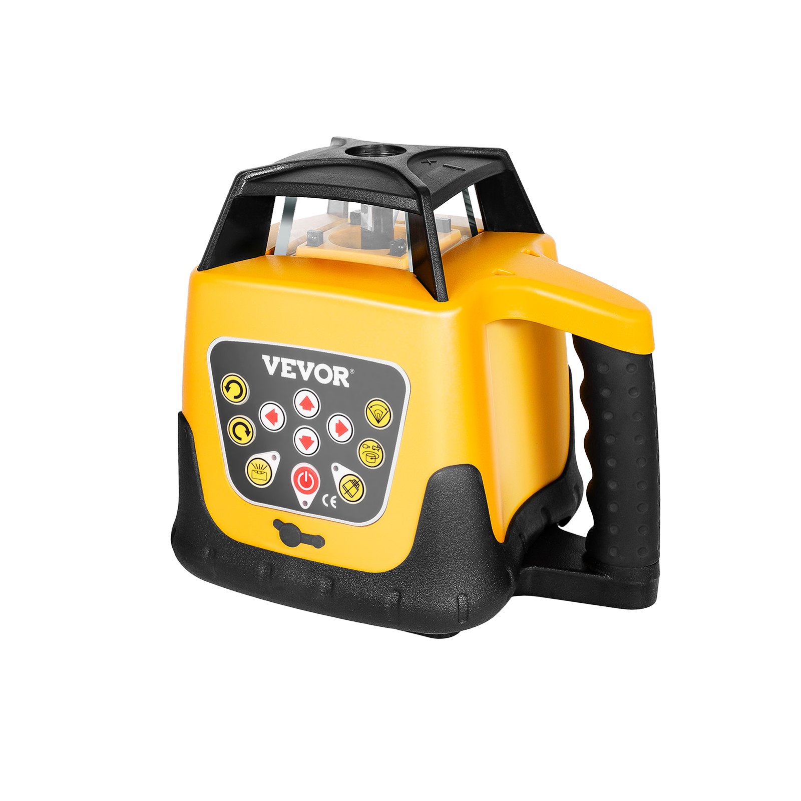 VEVOR Rotary Laser Level Kit, Red Beam 300m Range Slope Adjustable 360-Degree Spinning Self Leveling, Flexible Scanning Angle & IP54 Waterproof, Accurate with Remote Control Receiver Carrying Case