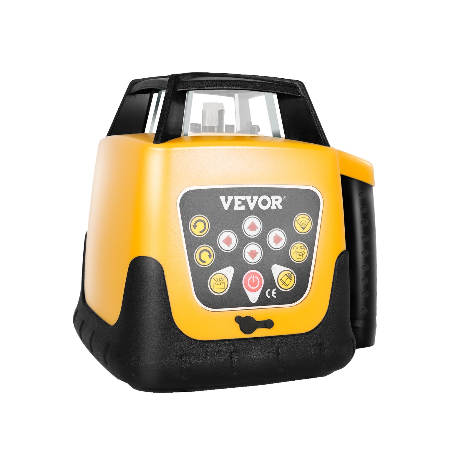 VEVOR Rotary Laser Level Kit, Red Beam 300m Range Slope Adjustable 360-Degree Spinning Self Leveling, Flexible Scanning Angle & IP54 Waterproof, Accurate with Remote Control Receiver Carrying Case