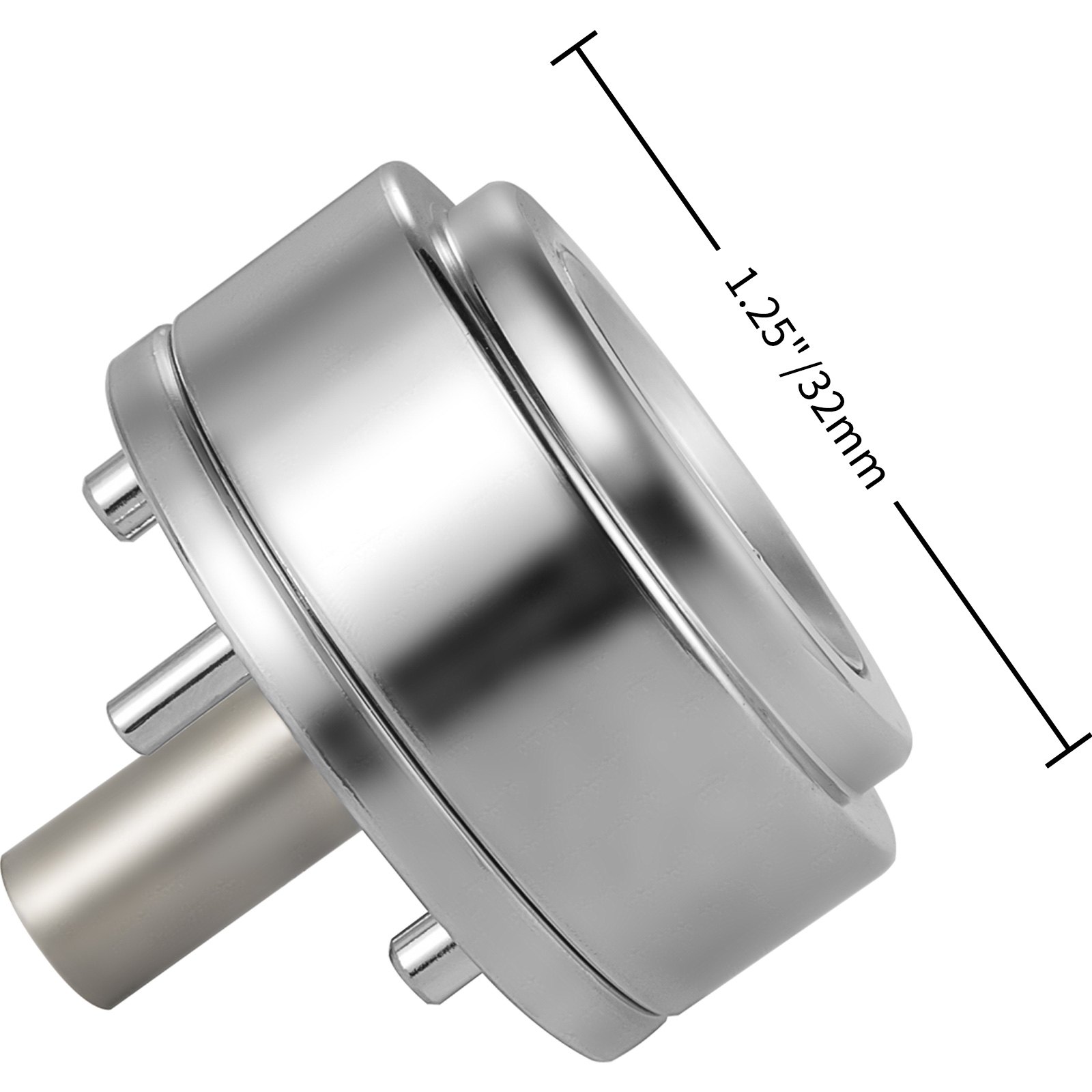 VEVOR Badge Punching Die 1-1/4 inch/32mm Round Punching Die with ABS Slide Button Die Carbon Steel Badge Maker Part Aluminum Alloy Core Compatible with Button Maker Making Machine for DIY Logo Badges