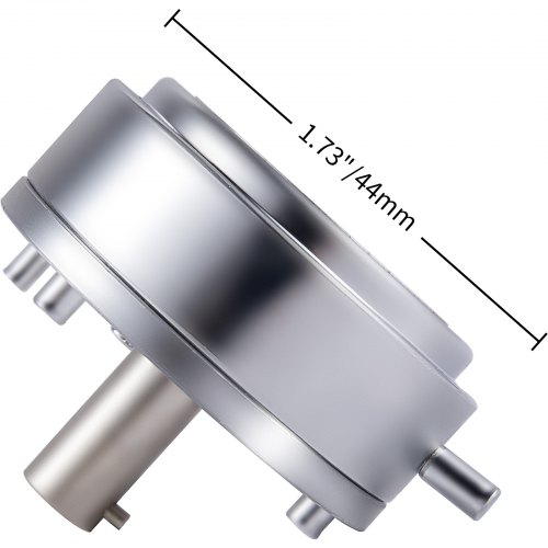 VEVOR Badge Punching Die 1-3/4 inch/44mm Round Punching Die with ABS Slide Button Die Carbon Steel Badge Maker Part Aluminum Alloy Core Compatible with Button Maker Making Machine for DIY Logo Badges