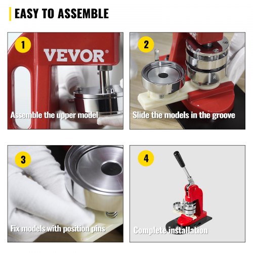 DIY Button Maker Mold 44mm - Stanzform Für Abzeichen, Bastelbedarf