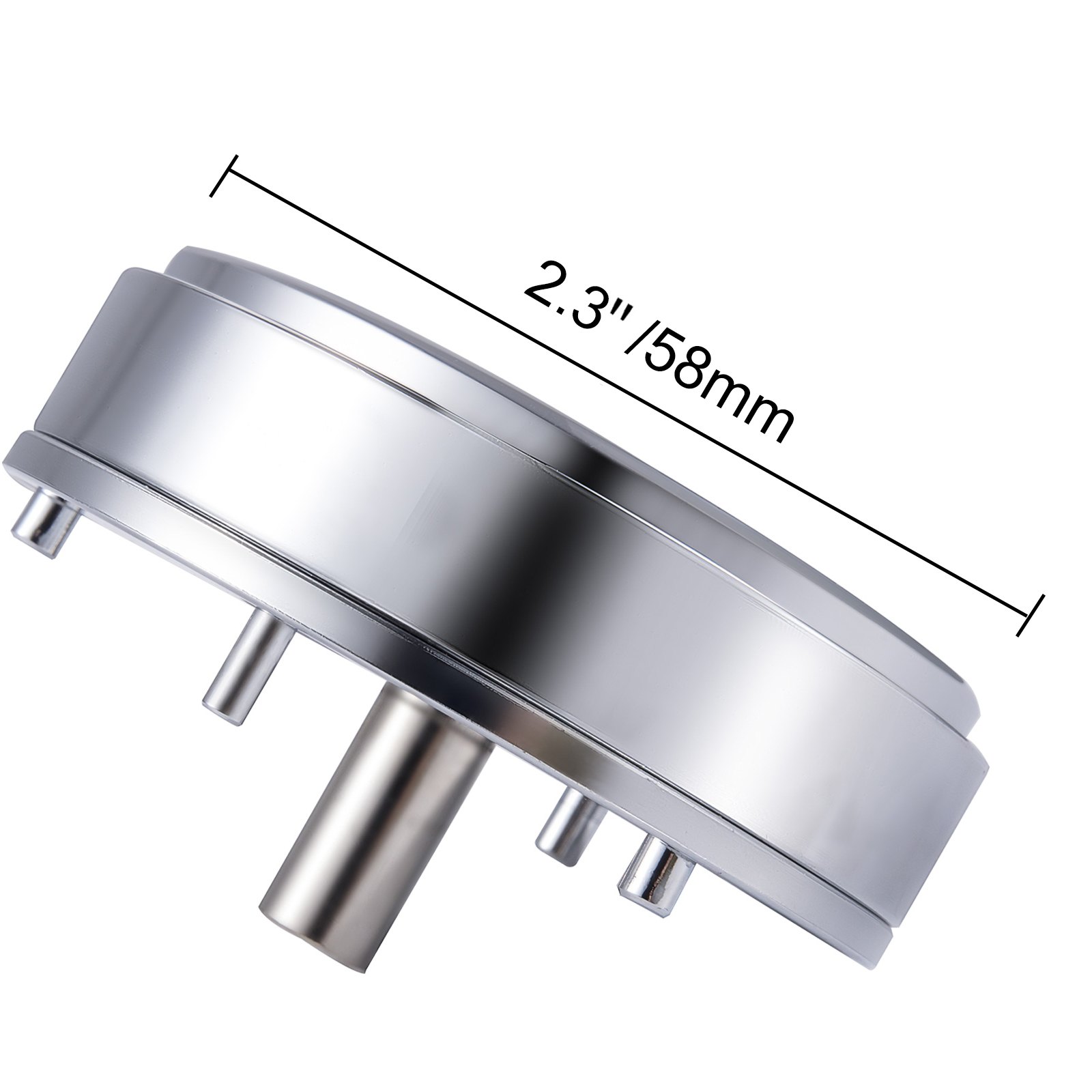VEVOR Badge Punching Die 2-1/4 inch/58mm Round Punching Die with ABS Slide Button Die Carbon Steel Badge Maker Part Aluminum Alloy Core Compatible with Button Maker Making Machine for DIY Logo Badges