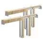 VEVOR Pocket Door Frame Kit, for 1219-1829mm Wide 2032mm High Door, Pocket Door Kit with Two-Way Soft Close Mechanism, Slide Smoothly Quietly, Easy to Install, Wood and Galvanized Steel, for Bedroom
