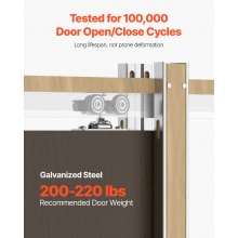 Pocket Door Frame Kit Pocket Door Kit for 48-72 in Wide 80 in High Soft Close