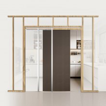 Pocket Door Frame Kit Pocket Door Kit for 24-36 in Wide 80 in High Door Steel