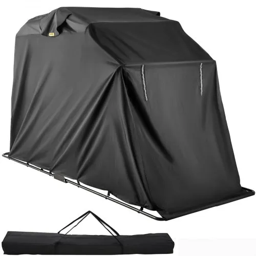 VEVOR Motorcycle Shelter Shed Strong Frame Motorbike Garage Waterproof 106.3\"x 41.3\"x 61\" Motorbike Cover Tent Scooter Shelter 120055 Hoods for Vehicles