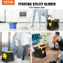 VEVOR Pivoting Utility Fan, 600 CFM High Velocity Floor Blower for Drying, Cooling, Ventilating, Exhausting, 300° Blowing Angle Air Mover, Portable Carpet Dryer Fan for Home, Work Shop