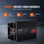 VEVOR Modified Sine Wave Power Inverter 1500W DC12V to AC230V CE FCC Certified