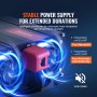 VEVOR Modified Sine Wave Inverter, 3000Watt, DC 12V to AC 230V LCD Display Power Inverter with 3 AC Outlets 2 USB Port 1 Type-C Port 10 Spare Fuses, for Large Household Equipment, CE FCC Certified