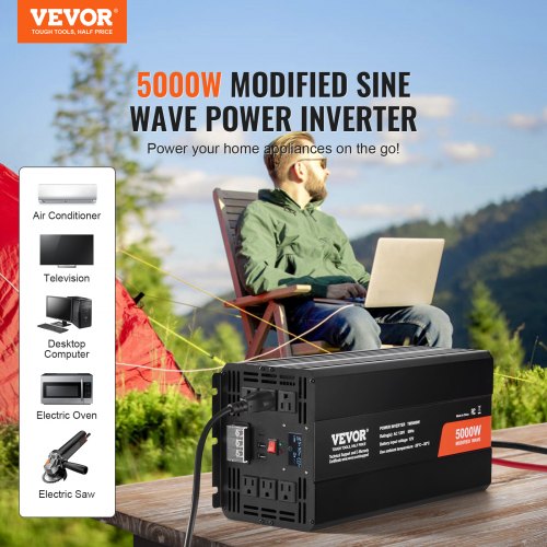 Modifitseeritud siinusega inverter 12V/230V, 5000 W — pilt 2