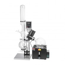 VEVOR 5L Rotary Evaporator RE-501 lab Evaporator Rotary Vacuum Evaporator Digital Controller 0-90rpm Rotary Evaporator Set