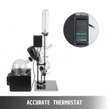 VEVOR 5L Rotary Evaporator RE-501 lab Evaporator Rotary Vacuum Evaporator Digital Controller 0-90rpm Rotary Evaporator Set