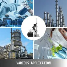 VEVOR 5L Rotary Evaporator RE-501 lab Evaporator Rotary Vacuum Evaporator Digital Controller 0-90rpm Rotary Evaporator Set