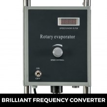 Evaporador rotativo VEVOR de 20 l, juego de evaporador rotativo de 0-120 rpm, pantalla digital, evaporador rotativo de alta velocidad con elevación manual de 0-200 °C para concentración y cristalización