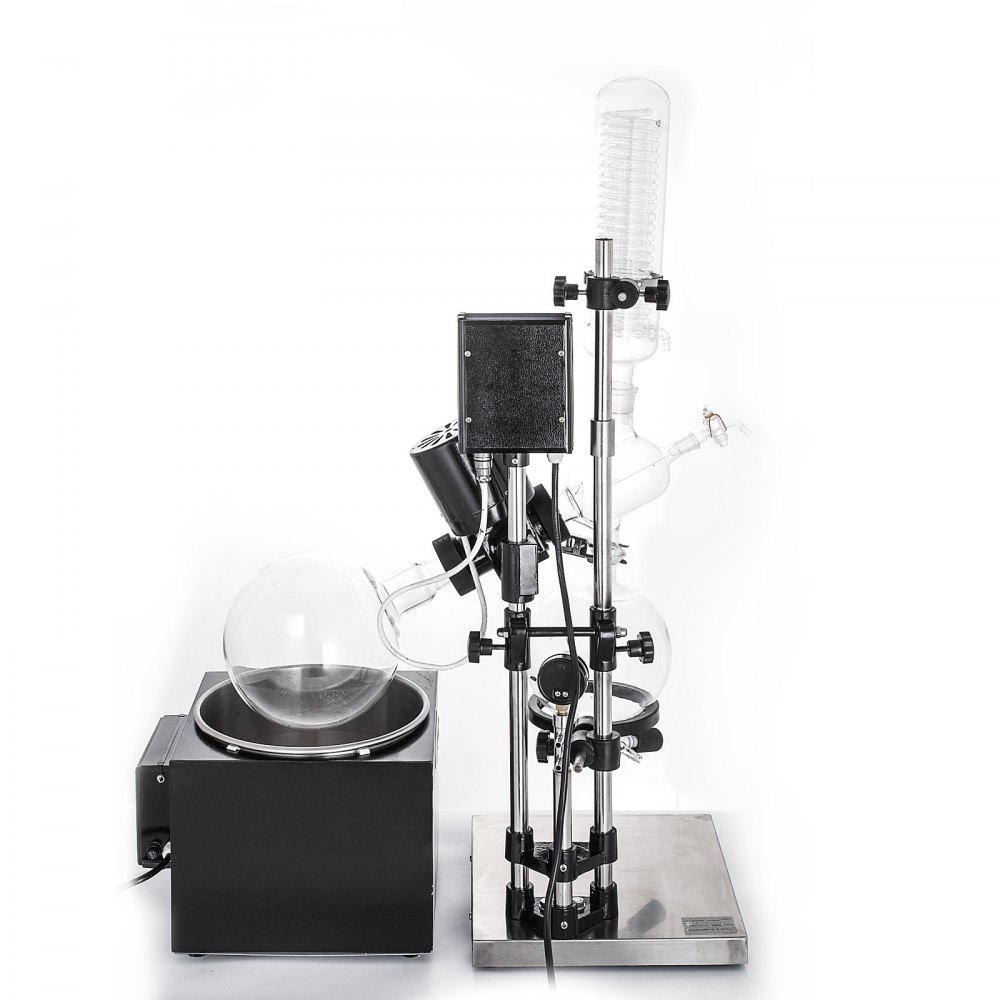 VEVOR RE-501 5L Rotary Evaporator RotoVap Lab Vacuum Evaporation Apparatus Heating Water Bath for Efficient Removal of Solvents