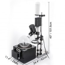 VEVOR 5L Rotary Evaporator RotoVap - 180 Lab Rotary Evaporator RE-501 Heating Water Bath for Efficient Removal of Solvents