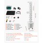 VEVOR Hydroponic Tower, 50 Pods 10 Tiers Hydroponics Growing System Kit with App Control & Casters, Vertical Home Garden with 20L Water Tank & Pump, Planter for Indoor Herbs, Fruits and Vegetables